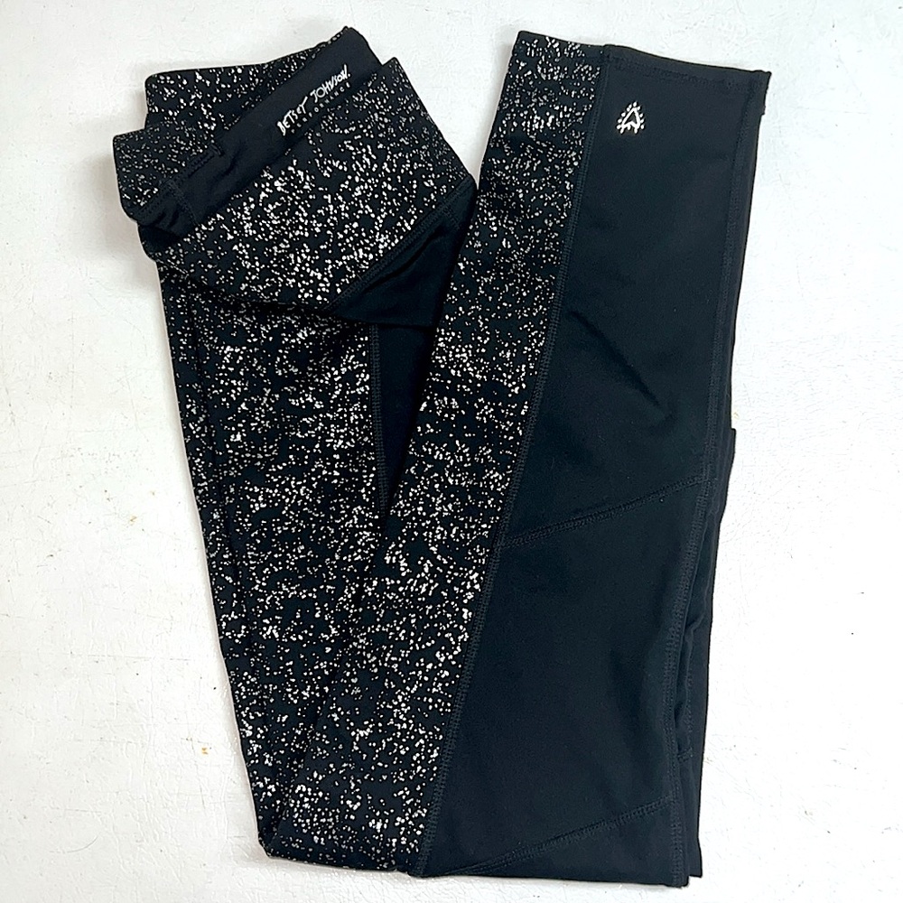 BETSEY JOHNSON Performance Black ‘Sparkle’ Leggings - Women’s L
